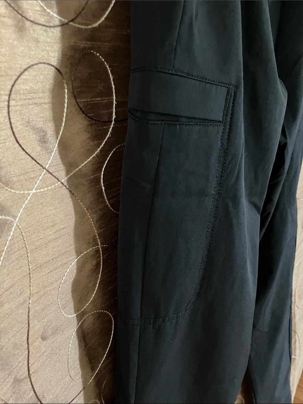 prAna Halle AT Skinny Pants Black Stretch Athletic Travel Women Sz 4 Regular - Picture 3 of 14